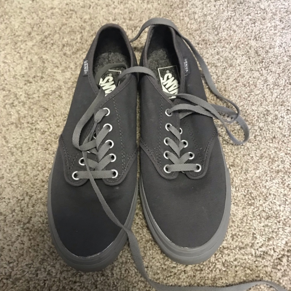 Woman’s Gray Vans
